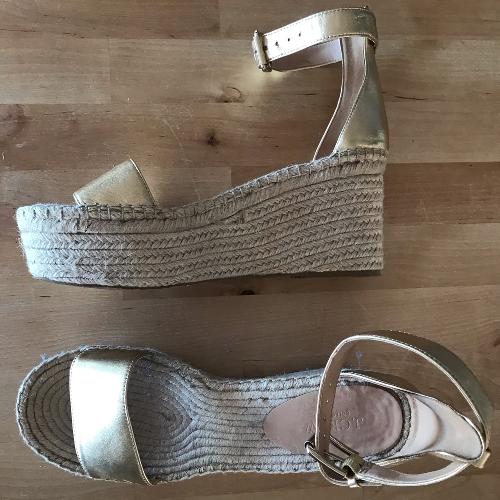 Jcrew Platform Espadrilles, Size 11 - image 1